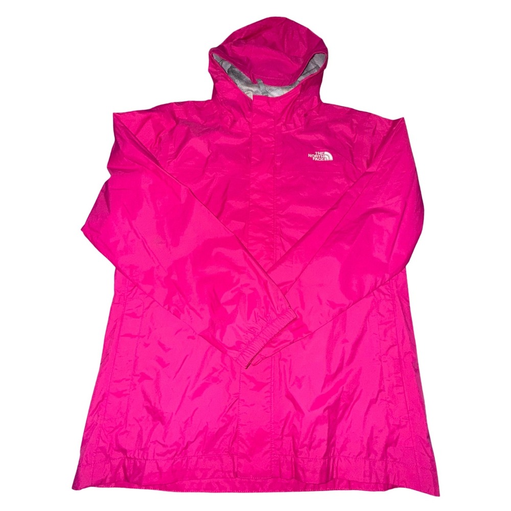 The North Face‎ Girls XL (18) Hyvent Waterproof Hooded Rain Jacket Hot Pink